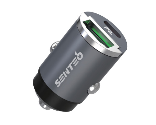 Автомобільний зарядний пристрій Senteo Q-01 PD20W+QC3.0 Certificate CE Black