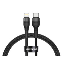 Кабель Senteo Montes series ST-01 20W Type-C to Lightning 1m Black