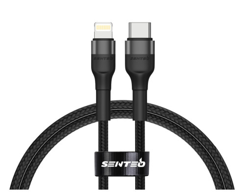 Кабель Senteo Montes series ST-01 20W Type-C to Lightning 1m Black