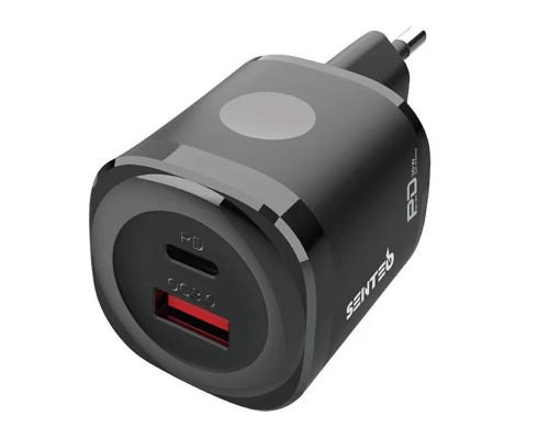 Мережевий зарядний пристрій 30W Senteo Z-02S PD30W Certificate CE Black