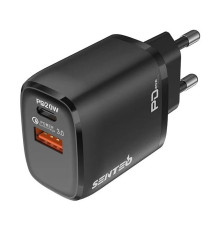 Мережевий зарядний пристрій 20W Senteo Z-07 PD20W+QC3.0 Certificate CE Black