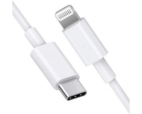 PD кабель Type-C to Lightning Apple iPhone 11/iPhone 12, 1м білий 