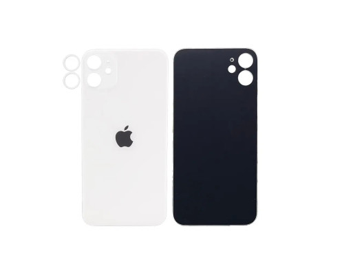 Задня кришка корпусу Apple iPhone 12 Mini Starlight, звичайний виріз та кільце камери