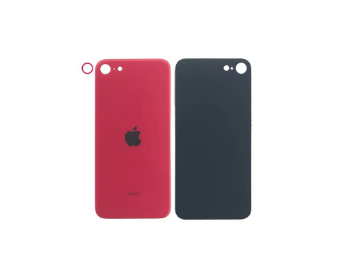 Задня кришка корпусу Apple iPhone SE 2 Red, звичайний виріз та кільце камери