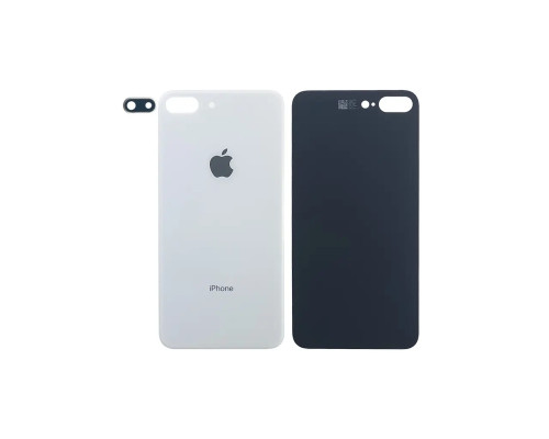Задня кришка корпусу Apple iPhone 8 Plus White, звичайний виріз в зборі зі склом камери
