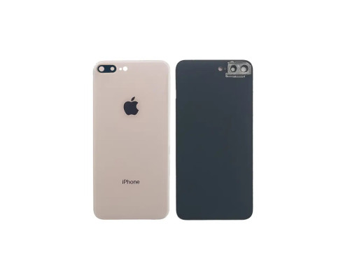 Задня кришка корпусу Apple iPhone 8 Plus Gold, звичайний виріз в зборі зі склом камери
