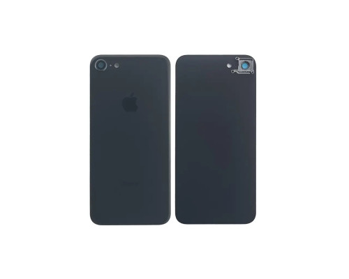 Задня кришка корпусу Apple iPhone 8 Black, звичайний виріз та кільце камери