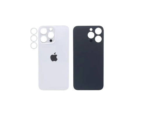 Задня кришка корпусу Apple iPhone 11 Pro White, звичайний виріз та кільце камери