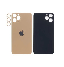Задня кришка корпусу Apple iPhone 11 Pro Gold, звичайний виріз та кільце камери