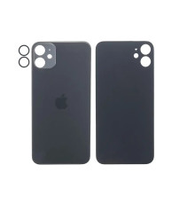 Задня кришка корпусу Apple iPhone 11 Black, звичайний виріз та кільце камери