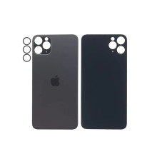 Задня кришка корпусу Apple iPhone 11 Pro Max Black, звичайний виріз та кільце камери
