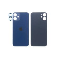 Задня кришка корпусу Apple iPhone 12 Mini Blue, звичайний виріз та кільце камери