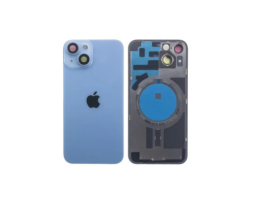 Задня кришка корпусу Apple iPhone 14 Sierra Blue, звичайний виріз в зборі зі склом камери