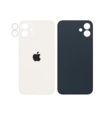 Задня кришка корпусу Apple iPhone 12 Starlight, звичайний виріз та кільце камери