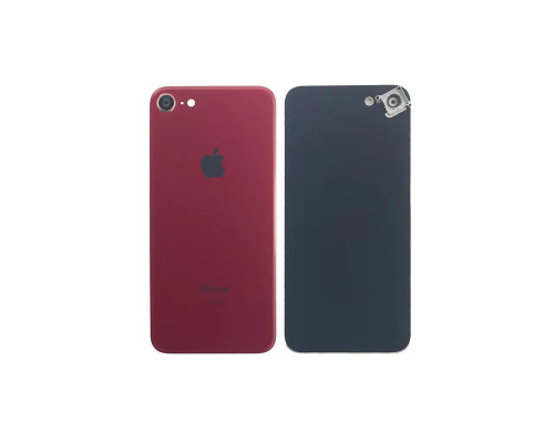Задня кришка корпусу Apple iPhone 8 Red, звичайний виріз та кільце камери