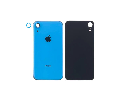 Задня кришка корпусу Apple iPhone XR Blue, звичайний виріз в зборі зі склом камери
