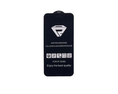 Захисне скло 10D Full Glue Protect для Apple iPhone 7/8 Black