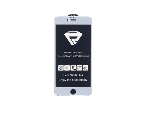 Захисне скло 10D Full Glue Protect для Apple iPhone 6/6S Plus White