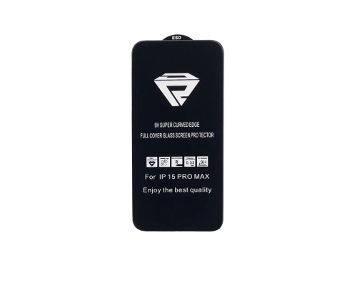 Захисне скло 9D Full Glue Protect для Apple iPhone 15 Pro Max