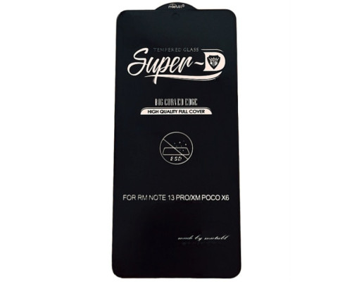 Захисне скло Mietubl Super-D для Xiaomi Redmi Note 13 Pro/Note 13/Poco X6 Black