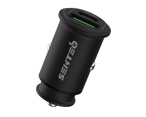 Автомобільний зарядний пристрій Senteo Q-02 PD30W+QC3.0 Certificate CE Black