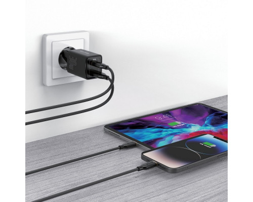 Мережевий зарядний пристрій 18W  Senteo Z-10 PD30W+QC3.0 Certificate CE Black