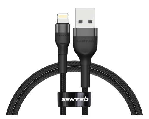 Кабель Senteo Montes series ST-01 2.4A USB to Lightning 1m Black