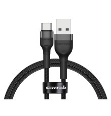 Кабель Senteo Montes series ST-01 3A USB to Type-C 1m Black