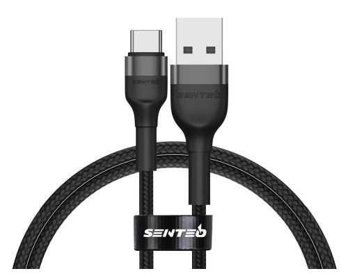 Кабель Senteo Montes series ST-01 3A USB to Type-C 1m Black