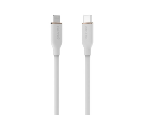 Кабель Senteo Silicone SL-02 PD 3.0 Type-C to Lightning MFI Certificate CE White