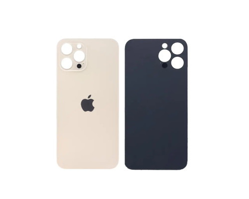 Задня кришка корпусу Apple iPhone 12 Pro Max Gold, великий виріз під камеру