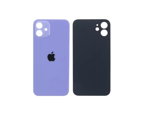 Задня кришка корпусу Apple iPhone 12 Purple, великий виріз під камеру