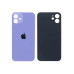 Задня кришка корпусу Apple iPhone 12 Purple, великий виріз під камеру