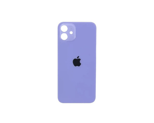 Задня кришка корпусу Apple iPhone 12 Purple, великий виріз під камеру