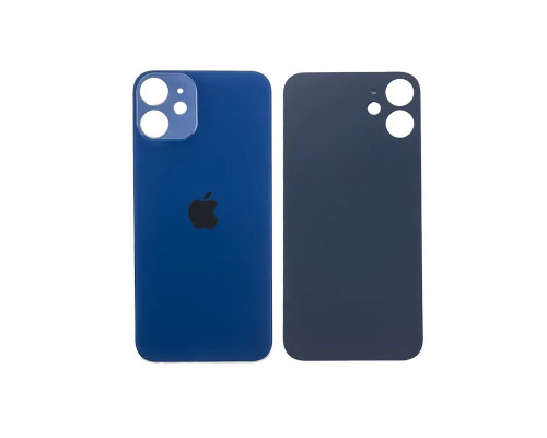 Задня кришка корпусу Apple iPhone 12 Blue, великий виріз під камеру