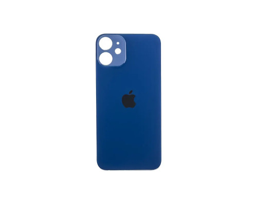 Задня кришка корпусу Apple iPhone 12 Blue, великий виріз під камеру