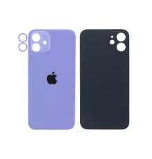 Задня кришка корпусу Apple iPhone 12 Purple, звичайний виріз та кільце камери