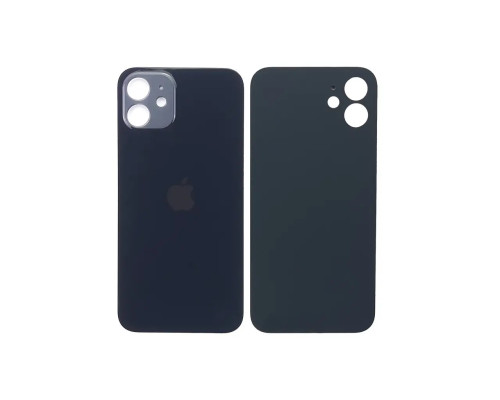 Задня кришка корпусу Apple iPhone 12 Mini Midnight, великий виріз під камеру