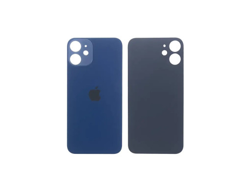 Задня кришка корпусу Apple iPhone 12 Mini Blue, великий виріз під камеру