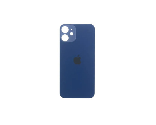 Задня кришка корпусу Apple iPhone 12 Mini Blue, великий виріз під камеру