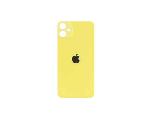 Задня кришка корпусу Apple iPhone 11 Yellow, великий виріз під камеру
