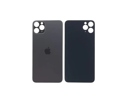 Задня кришка корпусу Apple iPhone 11 Pro Max Black, великий виріз під камеру