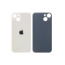 Задня кришка корпусу Apple iPhone 13 White, великий виріз під камеру