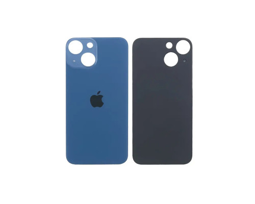 Задня кришка корпусу Apple iPhone 13 Blue, великий виріз під камеру
