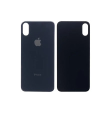Задня кришка корпусу Apple iPhone X Black, великий виріз під камеру