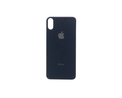 Задня кришка корпусу Apple iPhone X Black, великий виріз під камеру