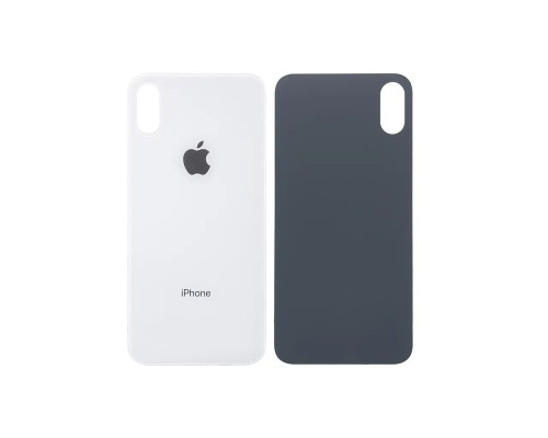 Задня кришка корпусу Apple iPhone XS White, великий виріз під камеру