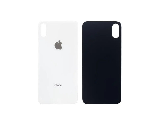 Задня кришка корпусу Apple iPhone XS Max White, великий виріз під камеру