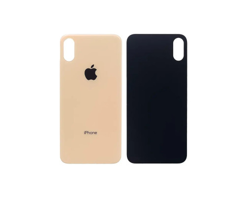 Задня кришка корпусу Apple iPhone XS Max Gold, великий виріз під камеру