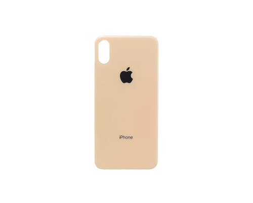 Задня кришка корпусу Apple iPhone XS Max Gold, великий виріз під камеру